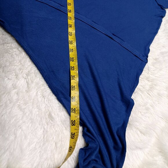 Free People We the Free Women's Blue Cowl Neck Oversize Sweatshirt Size S - Picture 4 of 8